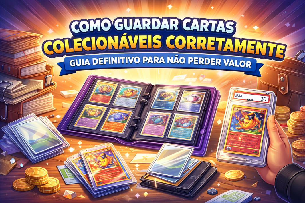 Como Guardar Cartas Colecionáveis Corretamente (Guia Definitivo para Não Perder Valor)