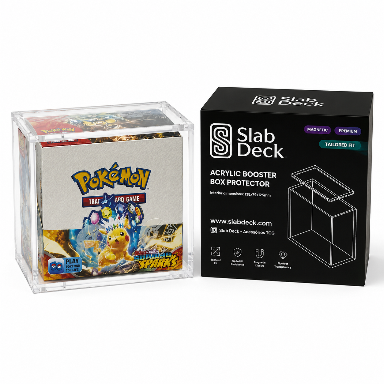 Acrílico para BOOSTER BOX Americana com fecho magnético forte e proteção UV 99%-2