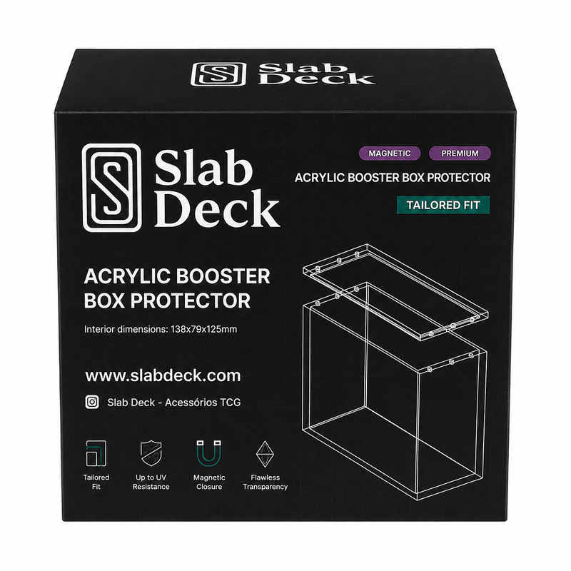 Acrílico para BOOSTER BOX Americana com fecho magnético forte e proteção UV 99%-1